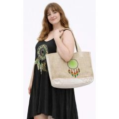 hemp shopper bag dreamcatcher